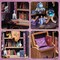 The Astrology Bookshop Dollhouse Kit - Miniature Wizardi Roombox Kit with LED Light F07M51-87-CWGC202
